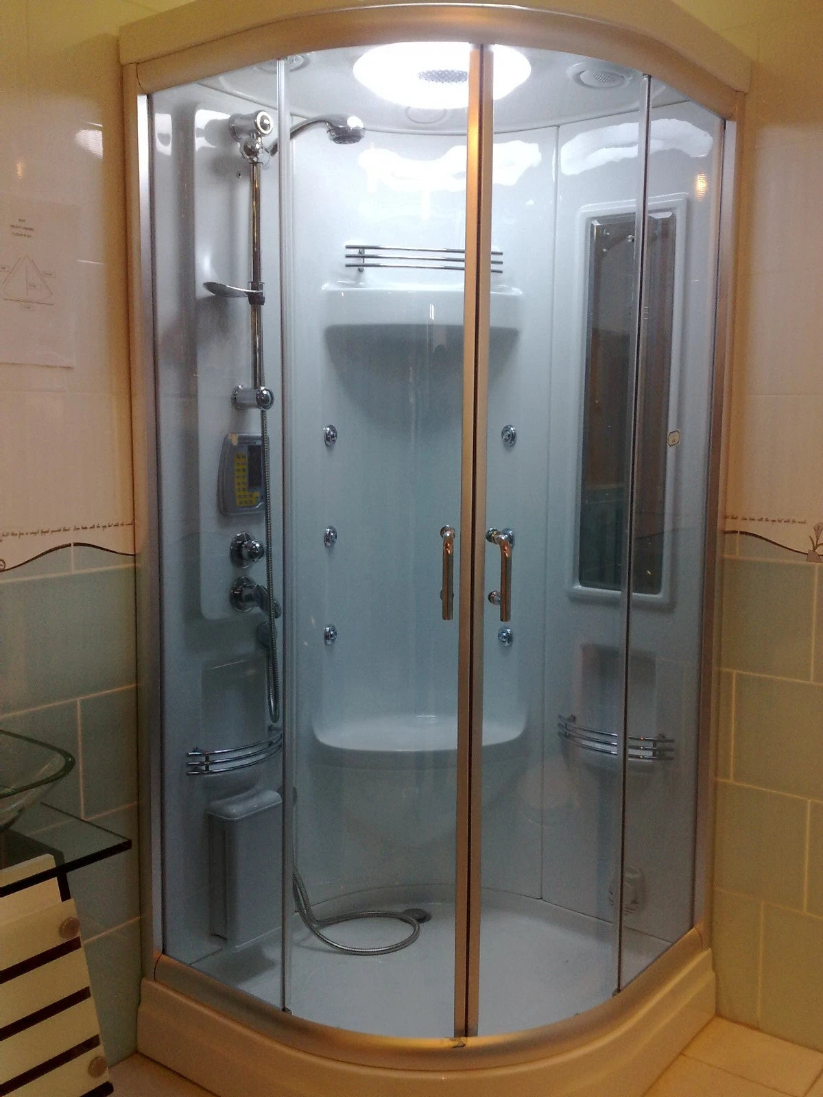 STEAM SHOWER ROOM CABIN ENCLOSURE CUBICLE NEW !! XAVIER X007